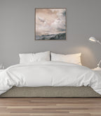 Sylvie When the North Wind Blows- Sepia Framed Canvas by Nel Whatmore