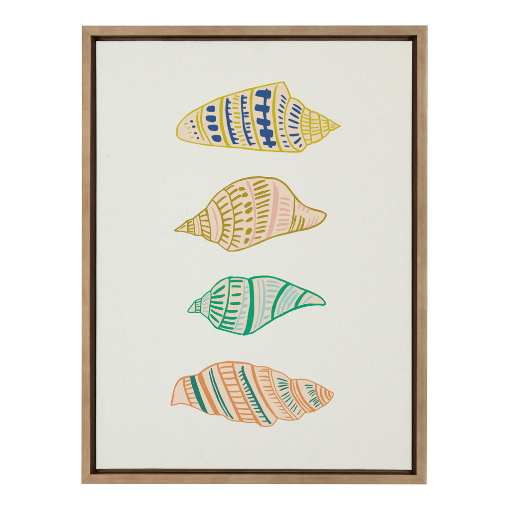 Sylvie Ocean Treasures Framed Canvas by Alicia Schultz