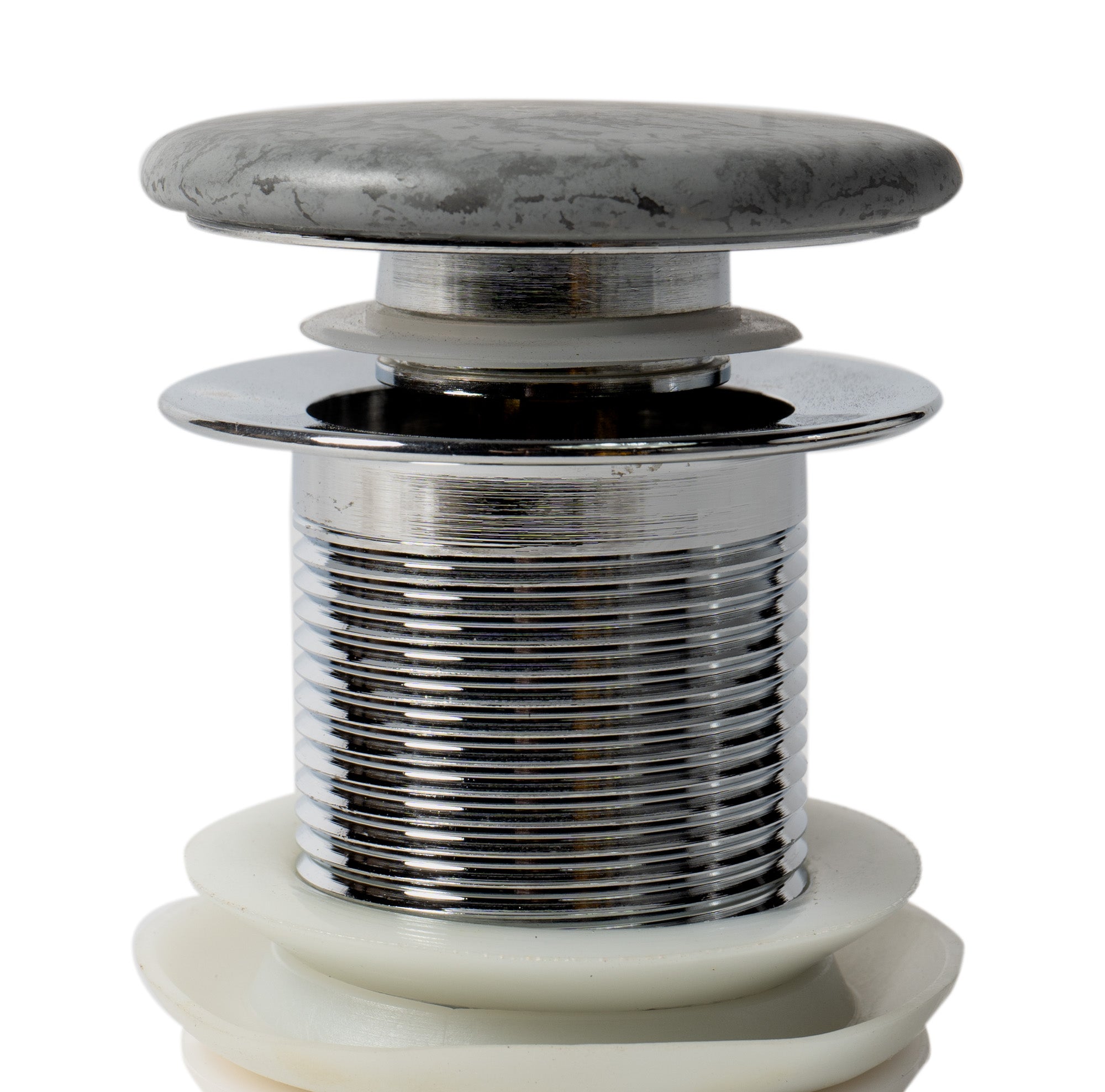 Alfi Brand Abco7055 Solid Concrete Gray Matte Cap Bathroom Sink Drain