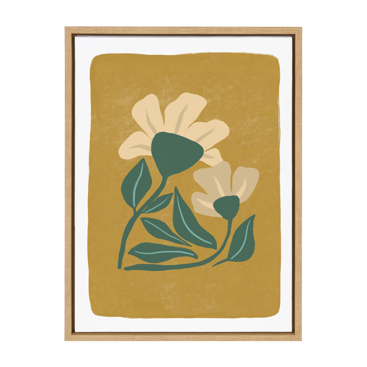 Sylvie Happy Flowers Framed Canvas by Oris Eddu