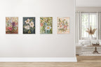 Sylvie Rose Bouquet Framed Canvas by Annie Quigley