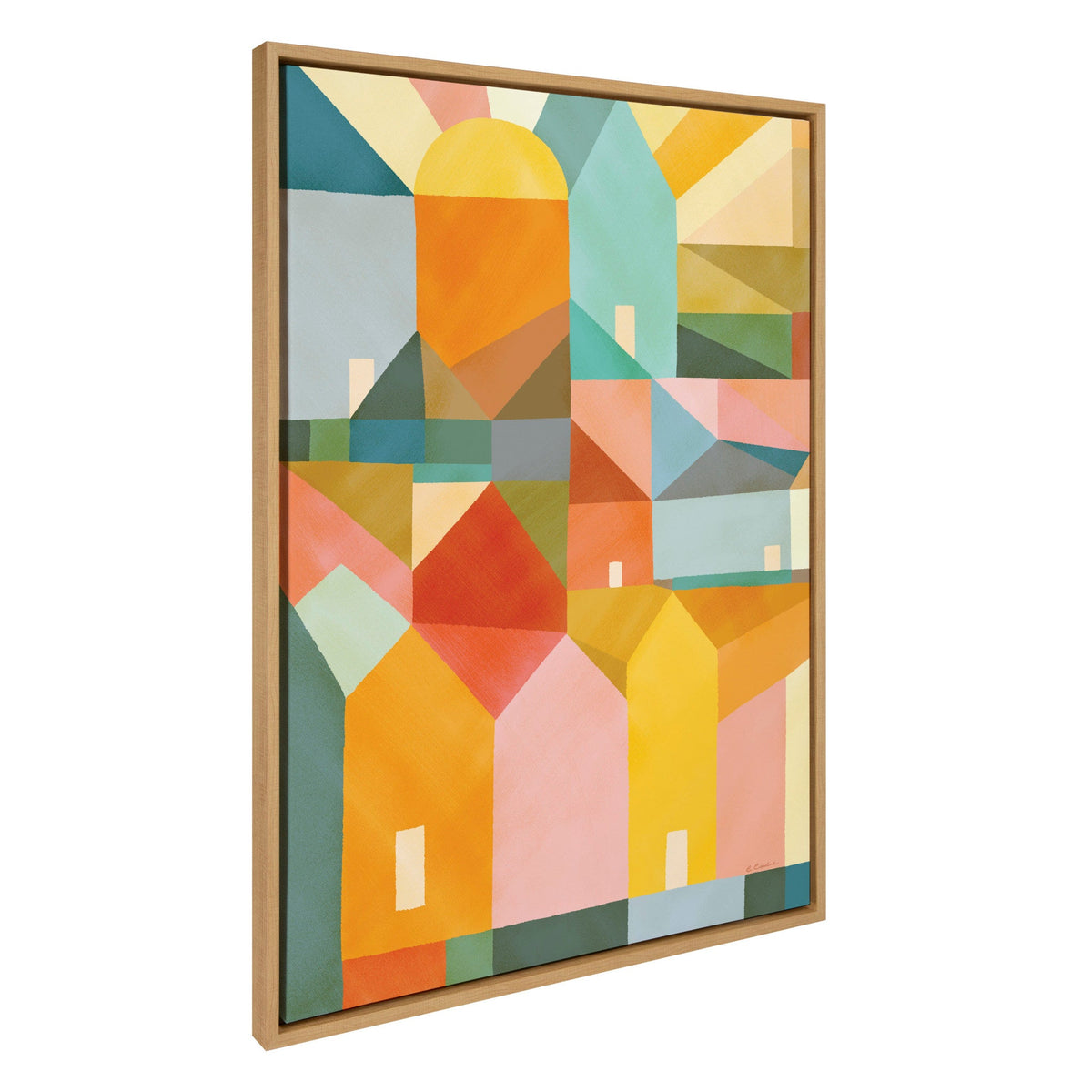 Sylvie Quiet Town Framed Canvas by Carey Copeland