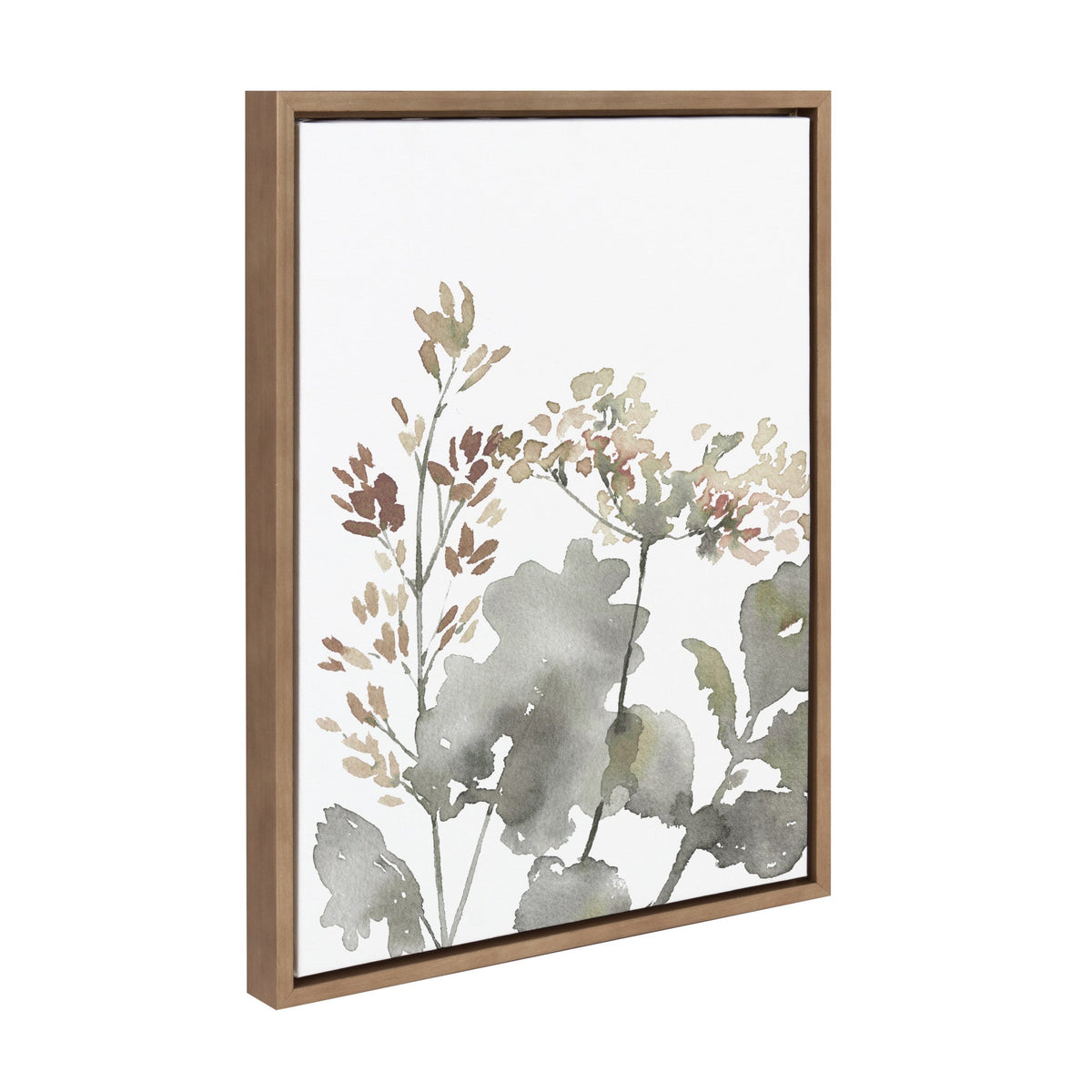 Sylvie Botanical Soft Yellow Framed Canvas by Sara Berrenson