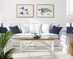 Sylvie Eagle Spotted Ray Family Framed Canvas by Cathy Zhang