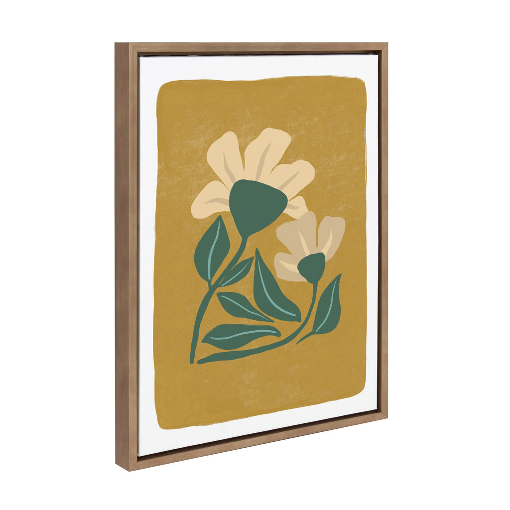 Sylvie Happy Flowers Framed Canvas by Oris Eddu