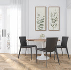 Sylvie Eucalyptus Botanical I Framed Canvas by The Creative Bunch Studio