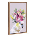Sylvie Beaded Pretty Bird Framed Canvas by Inkheart Designs