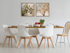 Sylvie Beaded Olive Tree Framed Canvas by The Creative Bunch Studio