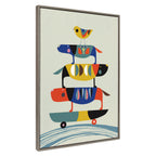Sylvie Skate Dog Framed Canvas by Rachel Lee of My Dream Wall