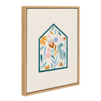 Sylvie Flower House Framed Canvas by Duchess Plum