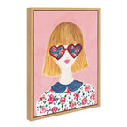 Sylvie Rose Glasses Framed Canvas by Sara Berrenson