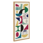 Sylvie MCM Pattern 02 Framed Canvas by Rachel Lee of My Dream Wall