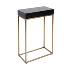 Karlsen Wood and Metal Slim Side Table