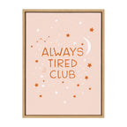 Sylvie Always Tired Club Framed Canvas by DuchessPlum