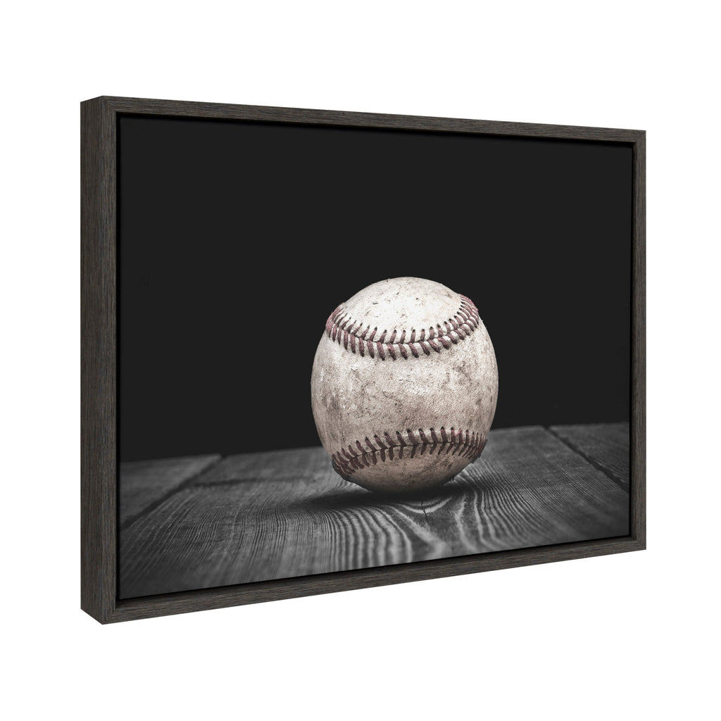 Sylvie Baseball Framed Canvas by Shawn St. Peter