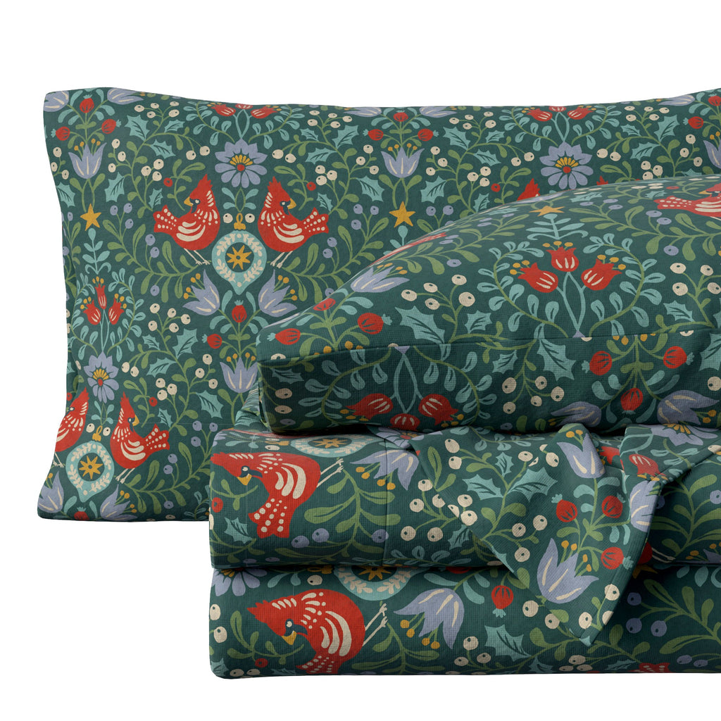 Turkish Cotton Flannel Sheet Set - Elevated Holiday Collection