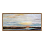 Sylvie Carolina Sunset Framed Canvas by Mary Sparrow