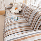 Modern Minimalist Sofa Throw Cover Cotton Knit Throws for Couch Scratch Proof Couch Cover