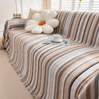 Modern Minimalist Sofa Throw Cover Cotton Knit Throws for Couch Scratch Proof Couch Cover
