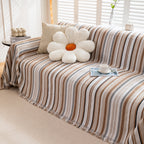 Modern Minimalist Sofa Throw Cover Cotton Knit Throws for Couch Scratch Proof Couch Cover