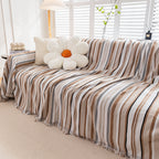 Modern Minimalist Sofa Throw Cover Cotton Knit Throws for Couch Scratch Proof Couch Cover