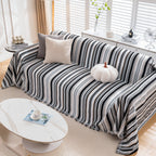 Modern Minimalist Sofa Throw Cover Cotton Knit Throws for Couch Scratch Proof Couch Cover