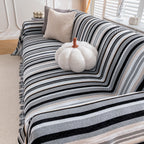 Modern Minimalist Sofa Throw Cover Cotton Knit Throws for Couch Scratch Proof Couch Cover