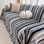 Modern Minimalist Sofa Throw Cover Cotton Knit Throws for Couch Scratch Proof Couch Cover