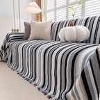 Modern Minimalist Sofa Throw Cover Cotton Knit Throws for Couch Scratch Proof Couch Cover