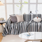 Modern Minimalist Sofa Throw Cover Cotton Knit Throws for Couch Scratch Proof Couch Cover