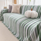 Modern Minimalist Sofa Throw Cover Cotton Knit Throws for Couch Scratch Proof Couch Cover