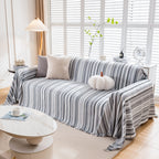 Modern Minimalist Sofa Throw Cover Cotton Knit Throws for Couch Scratch Proof Couch Cover