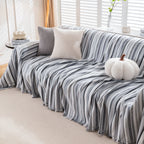Modern Minimalist Sofa Throw Cover Cotton Knit Throws for Couch Scratch Proof Couch Cover