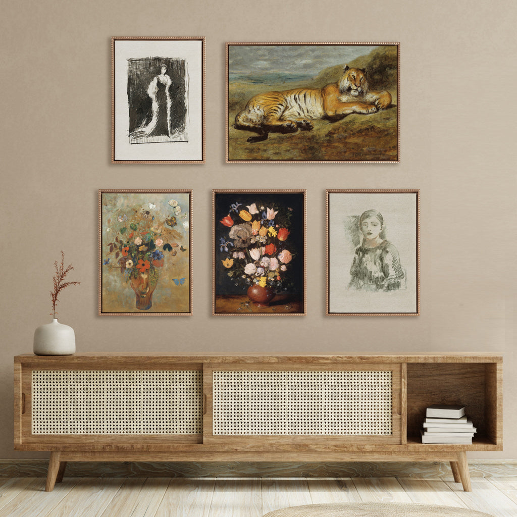 Sylvie Beaded Lady Meux Framed Canvas by The Art Institute of Chicago