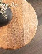 Engles Adjustable Wood Table and Plant Stand