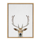 Sylvie Deer Color Framed Canvas by Simon Te of Tai Prints