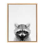Sylvie Raccoon Framed Canvas by Simon Te Tai