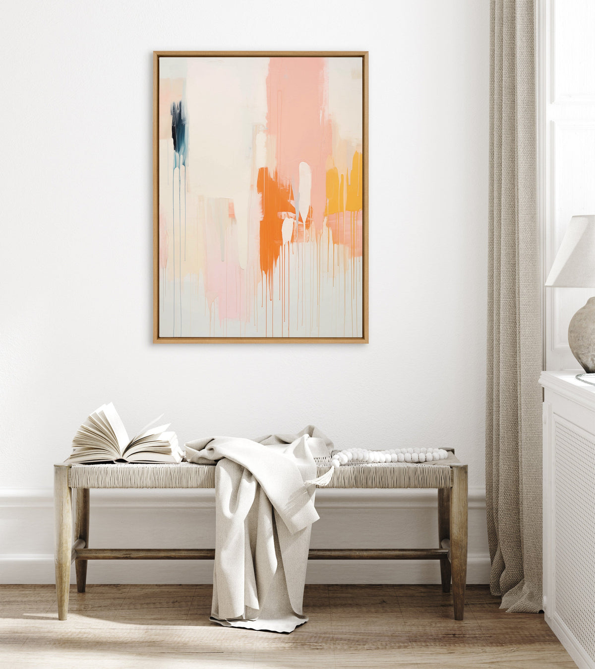 Sylvie Fiesta Abstract Framed Canvas by Amy Lighthall