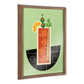 Blake Bloody Mary Framed Printed Art by Amber Leaders Designs