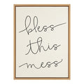 Sylvie Bless This Mess Framed Canvas by Maggie Price