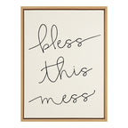 Sylvie Bless This Mess Framed Canvas by Maggie Price