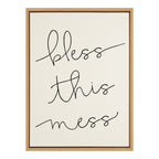Sylvie Bless This Mess Framed Canvas by Maggie Price
