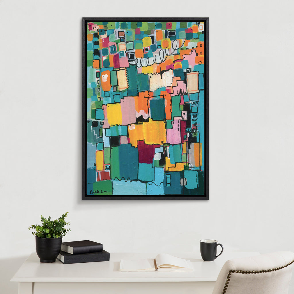 Sylvie Afternoon Delight Framed Canvas by Leah Nadeau