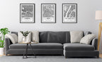 Sylvie London Modern Map Framed Canvas by Jake Goossen