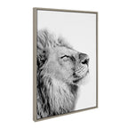 Sylvie Lion Self Actualizing Framed Canvas by Amy Peterson Art Studio