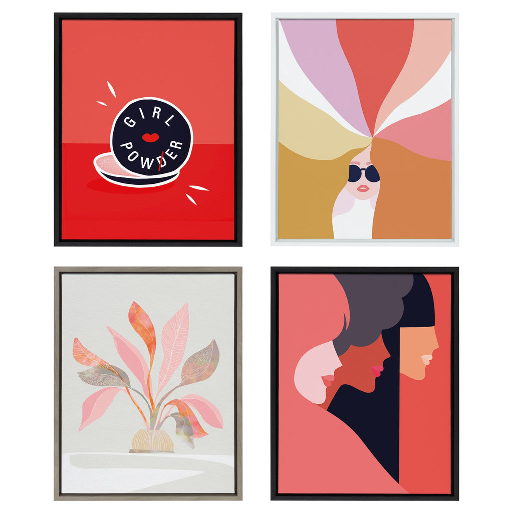 Sylvie Girl Power Framed Canvas By Dominique Vari