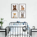 Sylvie Woodland Animal Framed Canvas Art Set by Amy Peterson