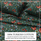 Turkish Cotton Flannel Sheet Set - Elevated Holiday Collection