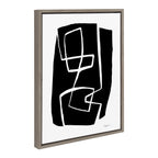 Sylvie Modern Meeting Forms Framed Canvas by Statement Goods