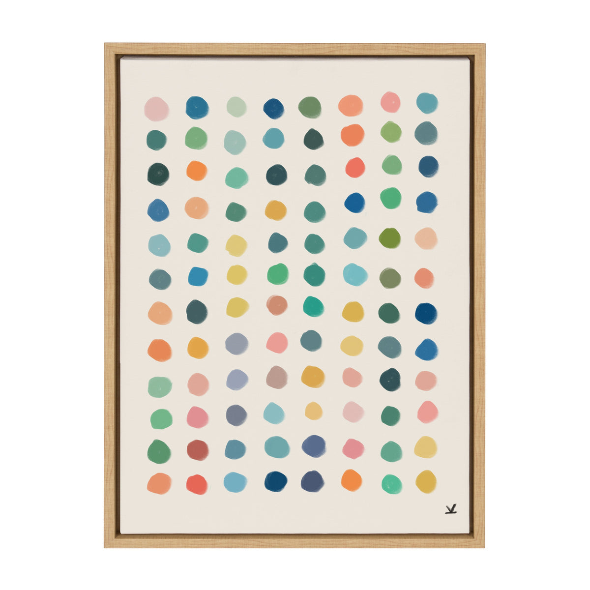 Sylvie Meditation 3 Framed Canvas by Kelly Knaga